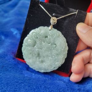 New Authentic jade dragon pendant